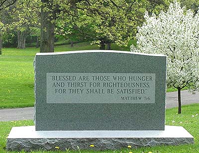 Blessed are those that hunger and thirst for righteousness, for they shall be satisfied. Matthew 5.16